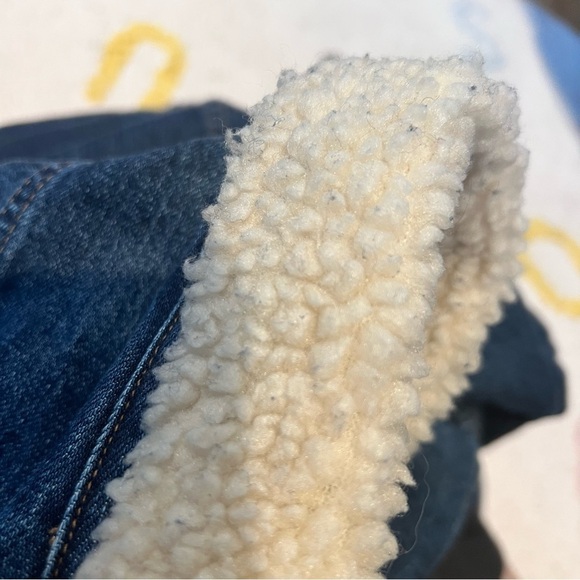 Madewell x Kule Sherpa-Lined Oversized Jean Jacket Medium - Picture 13 of 13